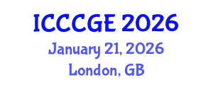International Conference on Civil, Construction and Geological Engineering (ICCCGE) January 21, 2026 - London, United Kingdom