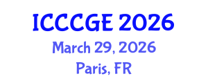 International Conference on Civil, Construction and Geological Engineering (ICCCGE) March 29, 2026 - Paris, France