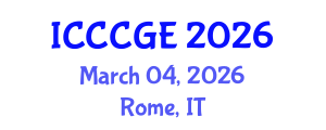 International Conference on Civil, Construction and Geological Engineering (ICCCGE) March 04, 2026 - Rome, Italy
