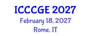 International Conference on Civil, Construction and Geological Engineering (ICCCGE) February 18, 2027 - Rome, Italy International Conference on Civil, Construction and Geological Engineering (ICCCGE) February 18, 2027 - Rome, Italy