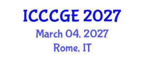 International Conference on Civil, Construction and Geological Engineering (ICCCGE) March 04, 2027 - Rome, Italy International Conference on Civil, Construction and Geological Engineering (ICCCGE) March 04, 2027 - Rome, Italy