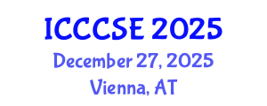 International Conference on Civil, Construction and Safety Engineering (ICCCSE) December 27, 2025 - Vienna, Austria