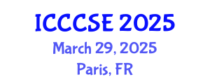 International Conference on Civil, Construction and Safety Engineering (ICCCSE) March 29, 2025 - Paris, France