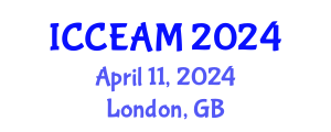 International Conference on Civil Engineering and Applied Mechanics (ICCEAM) April 11, 2024 - London, United Kingdom