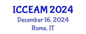 International Conference on Civil Engineering and Applied Mechanics (ICCEAM) December 16, 2024 - Rome, Italy