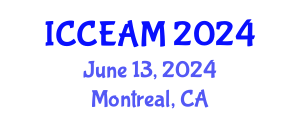 International Conference on Civil Engineering and Applied Mechanics (ICCEAM) June 13, 2024 - Montreal, Canada