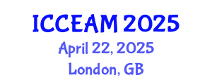 International Conference on Civil Engineering and Applied Mechanics (ICCEAM) April 22, 2025 - London, United Kingdom