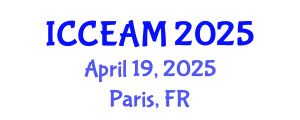 International Conference on Civil Engineering and Applied Mechanics (ICCEAM) April 19, 2025 - Paris, France