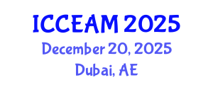 International Conference on Civil Engineering and Applied Mechanics (ICCEAM) December 20, 2025 - Dubai, United Arab Emirates