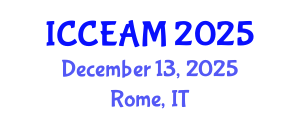 International Conference on Civil Engineering and Applied Mechanics (ICCEAM) December 13, 2025 - Rome, Italy