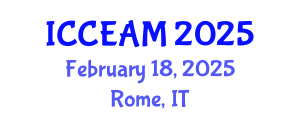 International Conference on Civil Engineering and Applied Mechanics (ICCEAM) February 18, 2025 - Rome, Italy