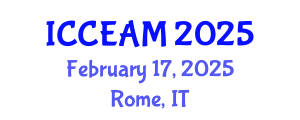 International Conference on Civil Engineering and Applied Mechanics (ICCEAM) February 17, 2025 - Rome, Italy