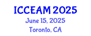 International Conference on Civil Engineering and Applied Mechanics (ICCEAM) June 15, 2025 - Toronto, Canada