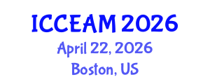 International Conference on Civil Engineering and Applied Mechanics (ICCEAM) April 22, 2026 - Boston, United States