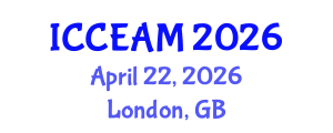 International Conference on Civil Engineering and Applied Mechanics (ICCEAM) April 22, 2026 - London, United Kingdom