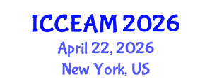 International Conference on Civil Engineering and Applied Mechanics (ICCEAM) April 22, 2026 - New York, United States