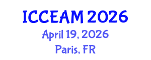 International Conference on Civil Engineering and Applied Mechanics (ICCEAM) April 19, 2026 - Paris, France