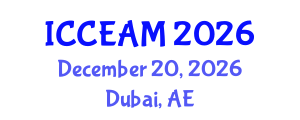 International Conference on Civil Engineering and Applied Mechanics (ICCEAM) December 20, 2026 - Dubai, United Arab Emirates International Conference on Civil Engineering and Applied Mechanics (ICCEAM) December 20, 2026 - Dubai, United Arab Emirates