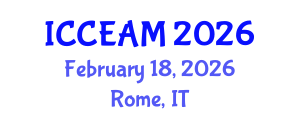 International Conference on Civil Engineering and Applied Mechanics (ICCEAM) February 18, 2026 - Rome, Italy