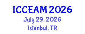 International Conference on Civil Engineering and Applied Mechanics (ICCEAM) July 29, 2026 - Istanbul, Turkey