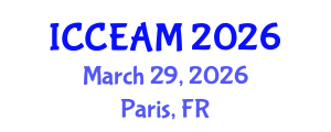 International Conference on Civil Engineering and Applied Mechanics (ICCEAM) March 29, 2026 - Paris, France