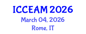 International Conference on Civil Engineering and Applied Mechanics (ICCEAM) March 04, 2026 - Rome, Italy