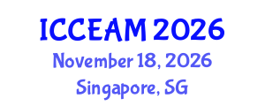 International Conference on Civil Engineering and Applied Mechanics (ICCEAM) November 18, 2026 - Singapore, Singapore