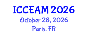 International Conference on Civil Engineering and Applied Mechanics (ICCEAM) October 28, 2026 - Paris, France