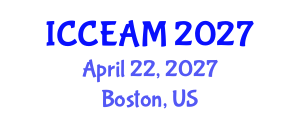 International Conference on Civil Engineering and Applied Mechanics (ICCEAM) April 22, 2027 - Boston, United States International Conference on Civil Engineering and Applied Mechanics (ICCEAM) April 22, 2027 - Boston, United States