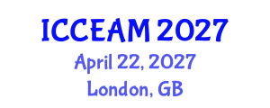 International Conference on Civil Engineering and Applied Mechanics (ICCEAM) April 22, 2027 - London, United Kingdom