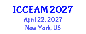 International Conference on Civil Engineering and Applied Mechanics (ICCEAM) April 22, 2027 - New York, United States International Conference on Civil Engineering and Applied Mechanics (ICCEAM) April 22, 2027 - New York, United States