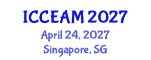 International Conference on Civil Engineering and Applied Mechanics (ICCEAM) April 24, 2027 - Singapore, Singapore International Conference on Civil Engineering and Applied Mechanics (ICCEAM) April 24, 2027 - Singapore, Singapore