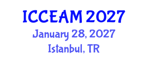 International Conference on Civil Engineering and Applied Mechanics (ICCEAM) January 28, 2027 - Istanbul, Turkey International Conference on Civil Engineering and Applied Mechanics (ICCEAM) January 28, 2027 - Istanbul, Turkey