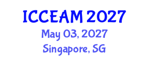 International Conference on Civil Engineering and Applied Mechanics (ICCEAM) May 03, 2027 - Singapore, Singapore International Conference on Civil Engineering and Applied Mechanics (ICCEAM) May 03, 2027 - Singapore, Singapore