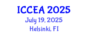International Conference on Civil Engineering and Architecture (ICCEA) July 19, 2025 - Helsinki, Finland
