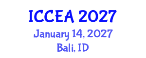 International Conference on Civil Engineering and Architecture (ICCEA) January 14, 2027 - Bali, Indonesia International Conference on Civil Engineering and Architecture (ICCEA) January 14, 2027 - Bali, Indonesia