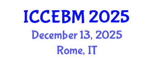 International Conference on Civil Engineering and Building Materials (ICCEBM) December 13, 2025 - Rome, Italy