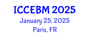 International Conference on Civil Engineering and Building Materials (ICCEBM) January 25, 2025 - Paris, France