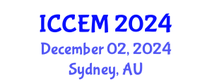 International Conference on Civil Engineering and Materials (ICCEM) December 02, 2024 - Sydney, Australia