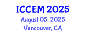 International Conference on Civil Engineering and Materials (ICCEM) August 05, 2025 - Vancouver, Canada