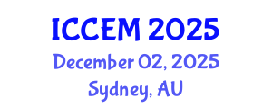 International Conference on Civil Engineering and Materials (ICCEM) December 02, 2025 - Sydney, Australia