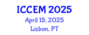International Conference on Civil Engineering and Mechanics (ICCEM) April 15, 2025 - Lisbon, Portugal