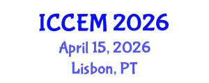 International Conference on Civil Engineering and Mechanics (ICCEM) April 15, 2026 - Lisbon, Portugal