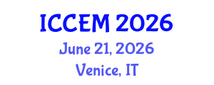 International Conference on Civil Engineering and Mechanics (ICCEM) June 21, 2026 - Venice, Italy