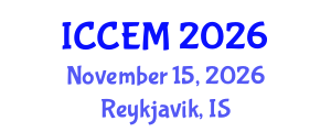 International Conference on Civil Engineering and Mechanics (ICCEM) November 15, 2026 - Reykjavik, Iceland International Conference on Civil Engineering and Mechanics (ICCEM) November 15, 2026 - Reykjavik, Iceland