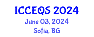 International Conference on Civil Engineering and Quantity Surveying (ICCEQS) June 03, 2024 - Sofia, Bulgaria