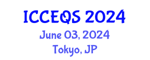 International Conference on Civil Engineering and Quantity Surveying (ICCEQS) June 03, 2024 - Tokyo, Japan