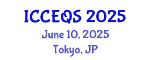 International Conference on Civil Engineering and Quantity Surveying (ICCEQS) June 10, 2025 - Tokyo, Japan