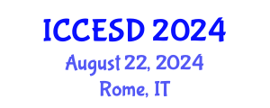 International Conference on Civil Engineering and Sustainable Designs (ICCESD) August 22, 2024 - Rome, Italy