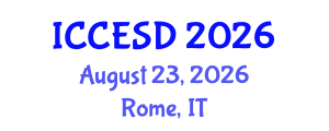 International Conference on Civil Engineering and Sustainable Designs (ICCESD) August 23, 2026 - Rome, Italy